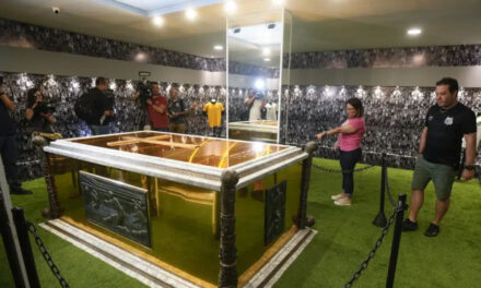 Abre las puertas mausoleo que alberga restos de Pelé en Santos