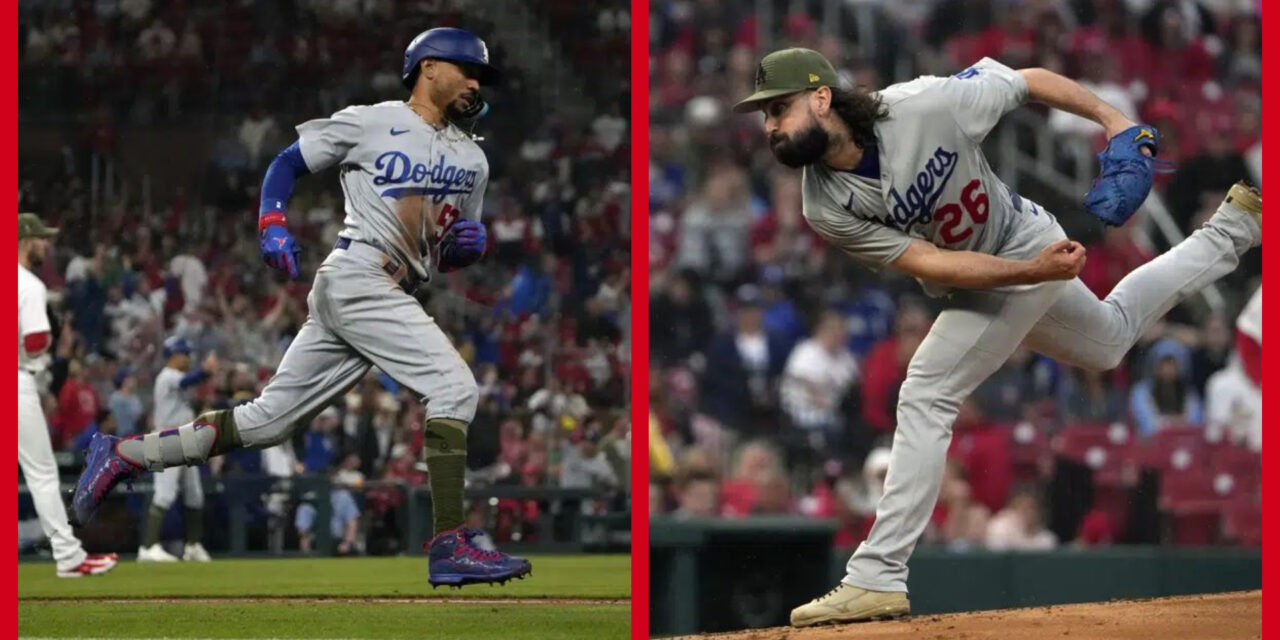 Betts y Gonsolin llevan a Dodgers a triunfo sobre Cardenales