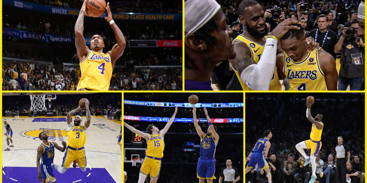 Lakers remontan a Warriors 104-101 y lideran la serie 3-1