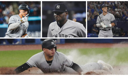 Tras controversia, Judge guía a Yankees con HR decisivo en Toronto