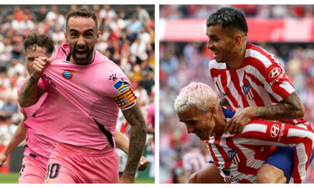 El Atlético golea 3-0 a Osasuna y Espanyl se aferra a primera