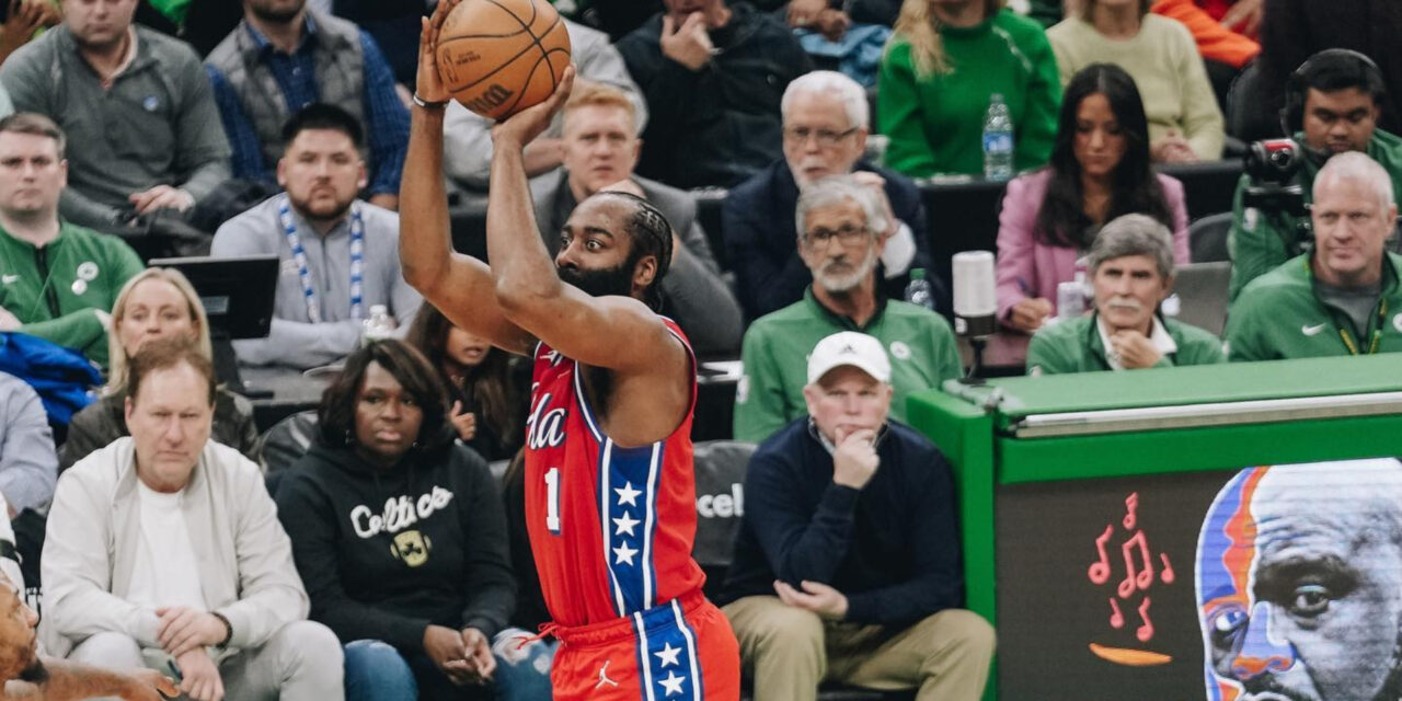 Sin Joel Embiid, los 76ers se apoyaron en James Harden para vencer a los Celtics