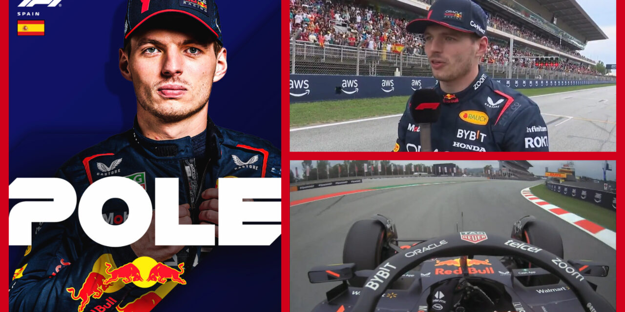 Verstappen en ‘pole’ y Sainz sale segundo en Barcelona