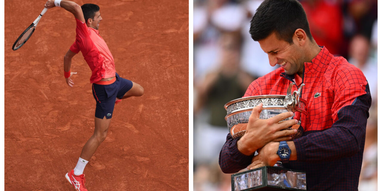 Djokovic se erige como el tenista con más grandes tras reinar por tercera vez en Roland Garros