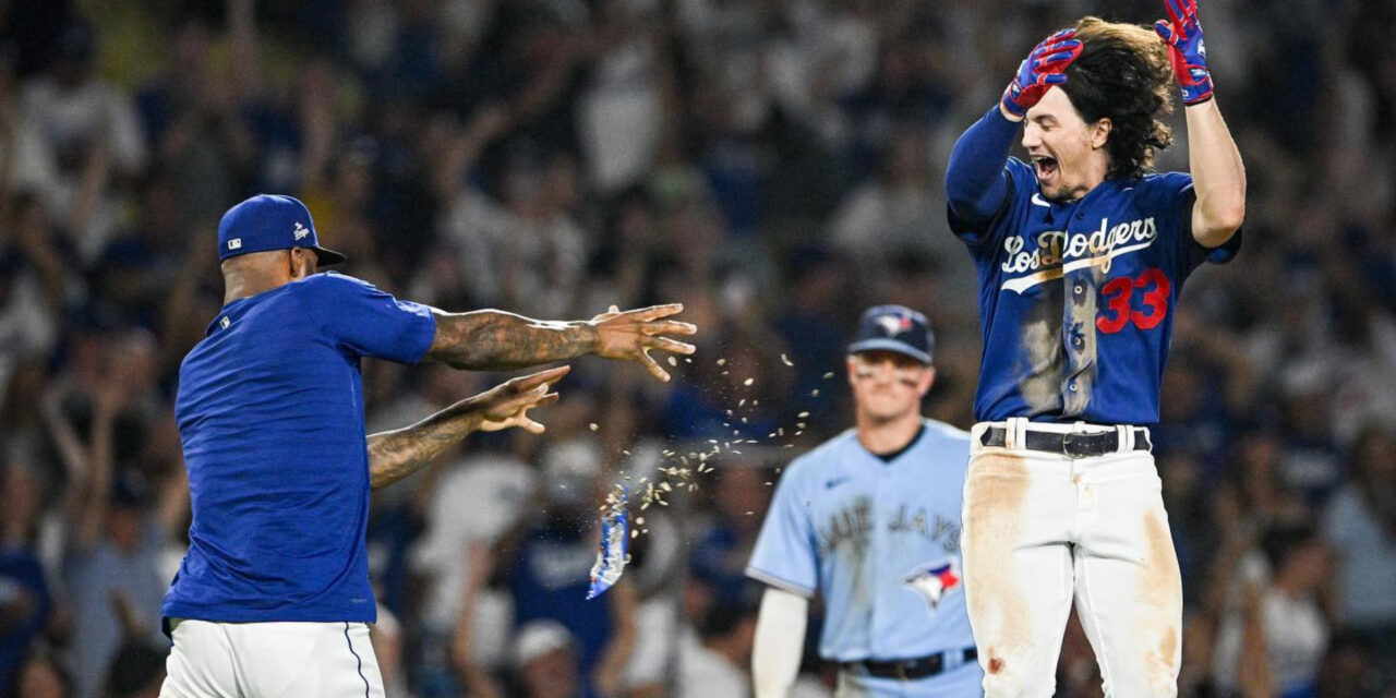 Doble de Outman en 10mo completa la remontada de Dodgers ante Azulejos