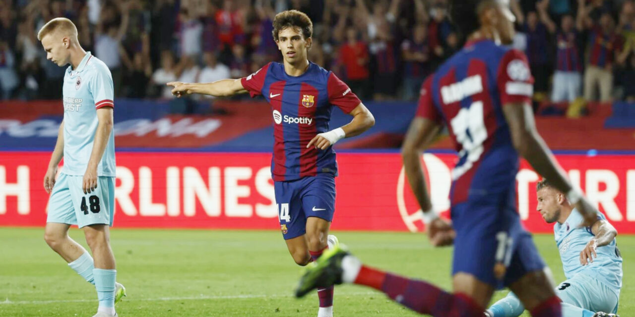 Joao Felix vuelve a brillar y el Barcelona arrasa 5-0 al Amberes