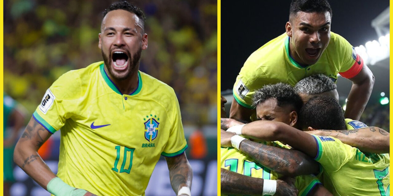 Brasil golea a Bolivia 5-1; Neymar rompe récord