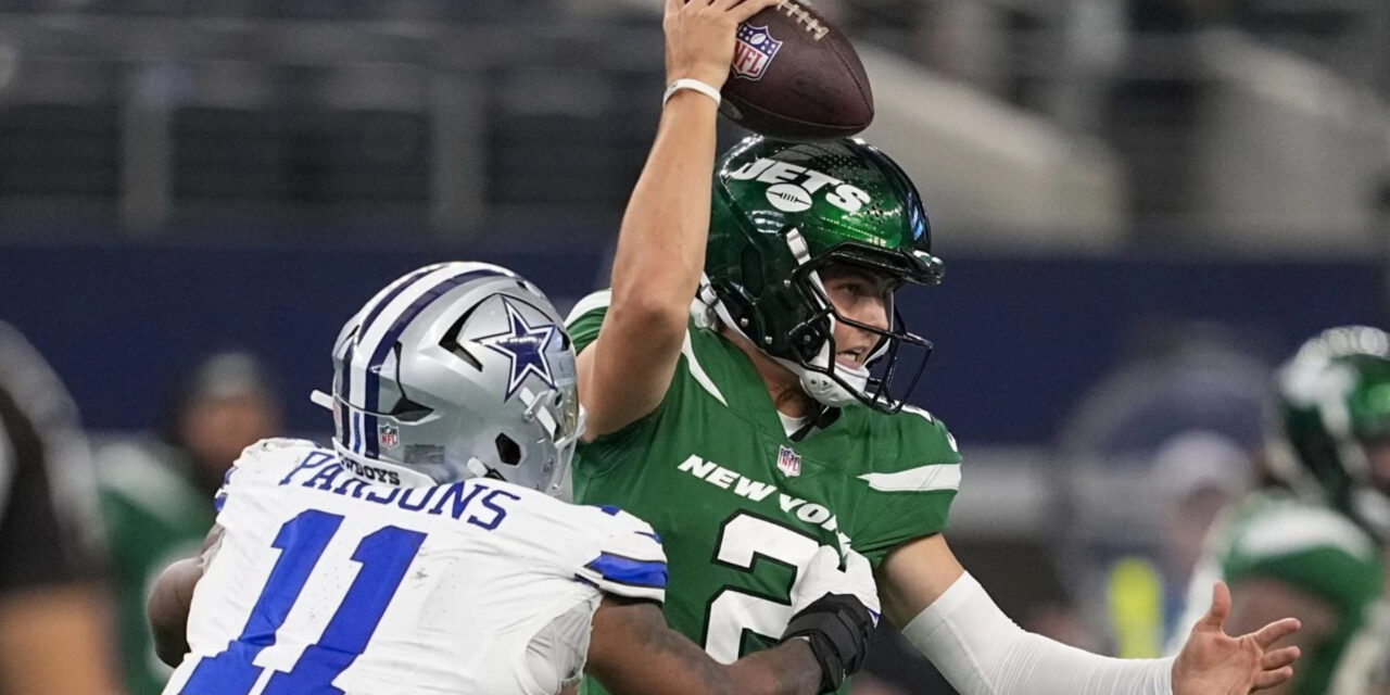 Cowboys superan por 30-10 a lo Jets; interceptan 3 veces a Zach Wilson