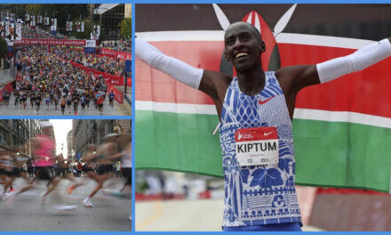 El keniano Kelvin Kiptum destroza el récord mundial al ganar el maratón Chicago