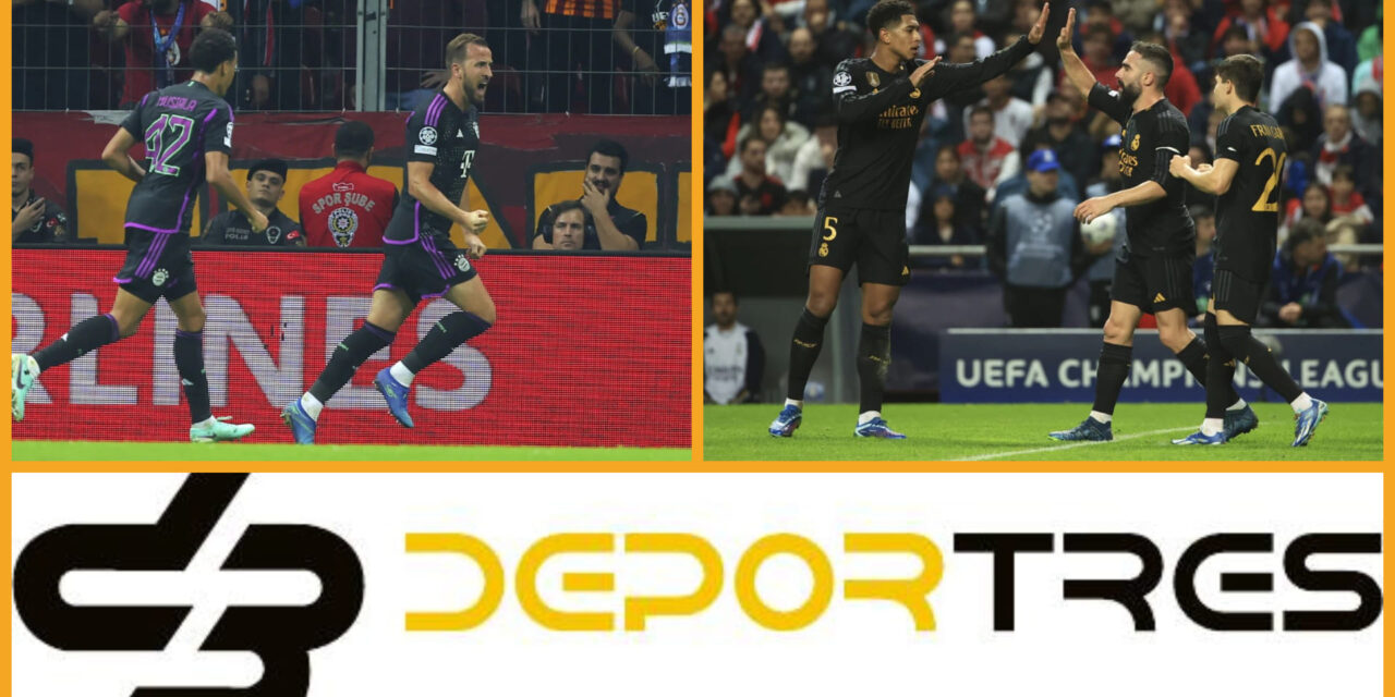 Ingleses le dan la victoria al Bayern Munich y Real Madrid en la Liga de Campeones(Video D3 completo 12:00 PM)