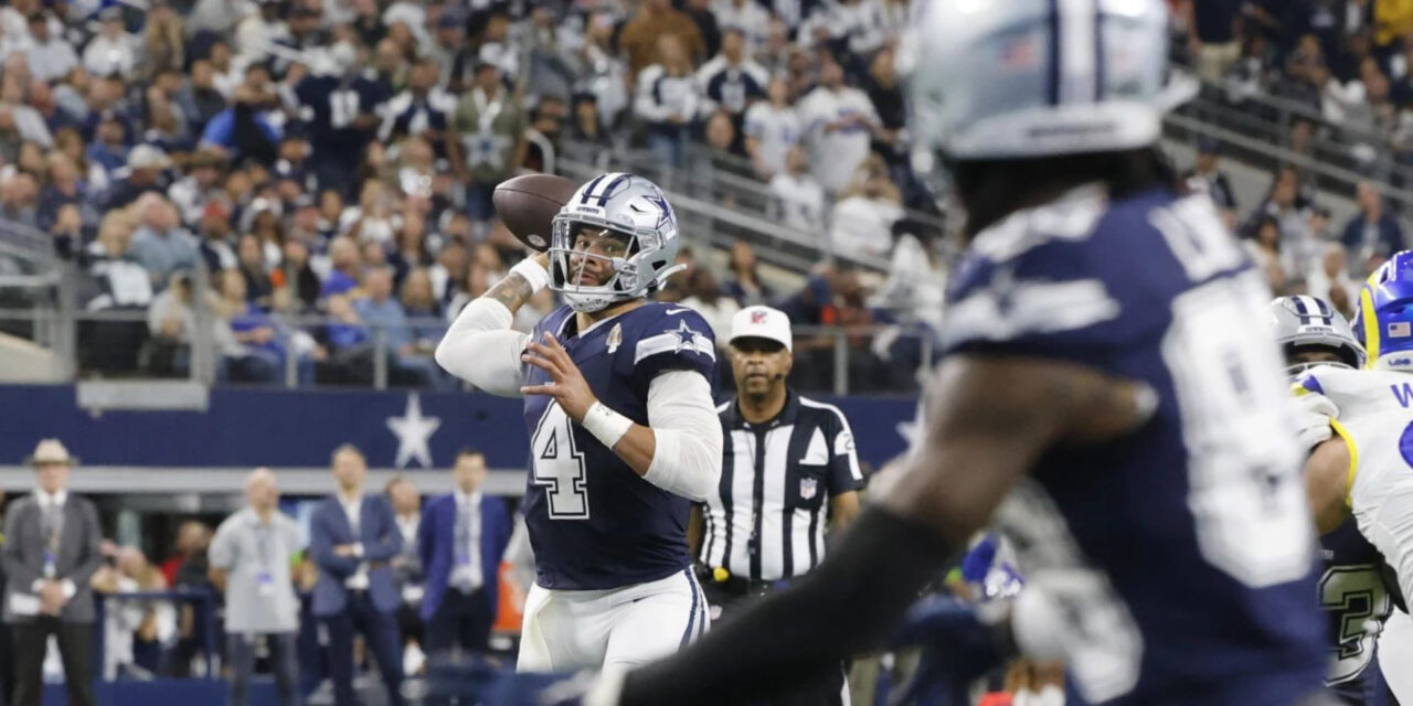 Prescott lanza 4 pases de touchdown y Cowboys superan 43-20 a Rams