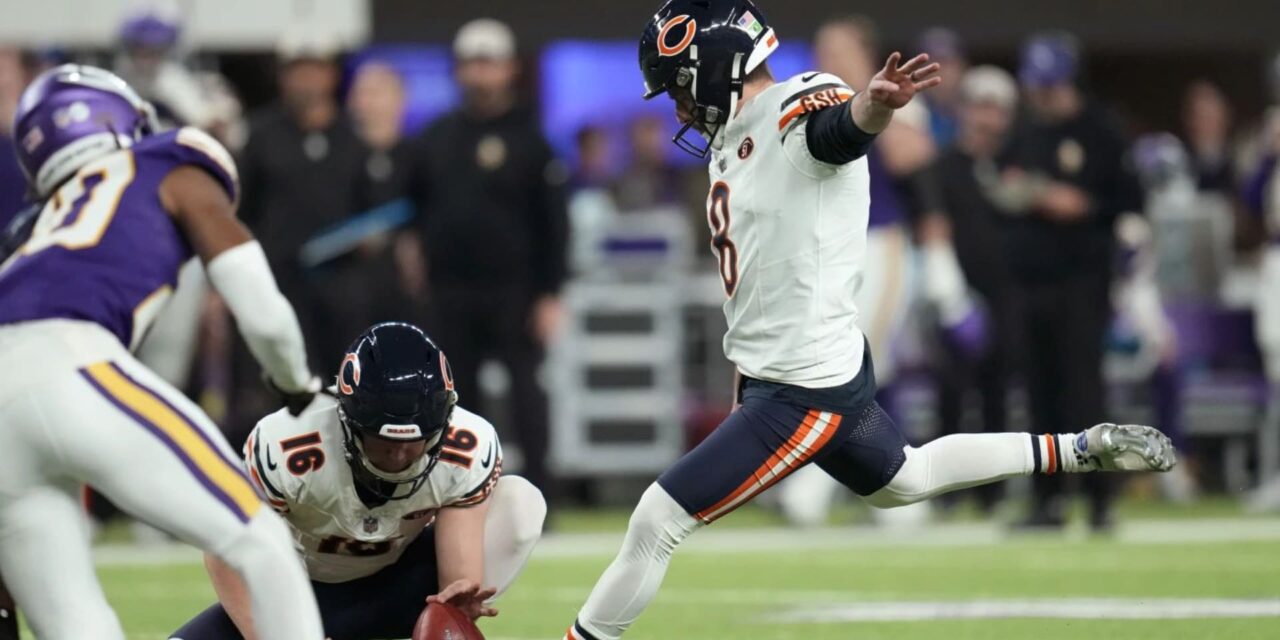 Bears se imponen 12-10 a Vikings con cuatro goles de campo de Cairo Santos