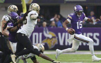 Dobbs deslumbra y Vikings vencen a Saints 27-19 para hilar su quinto triunfo