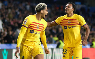 Araujo marca in extremis para darle triunfo al Barcelona 1-0 sobre Real Sociedad