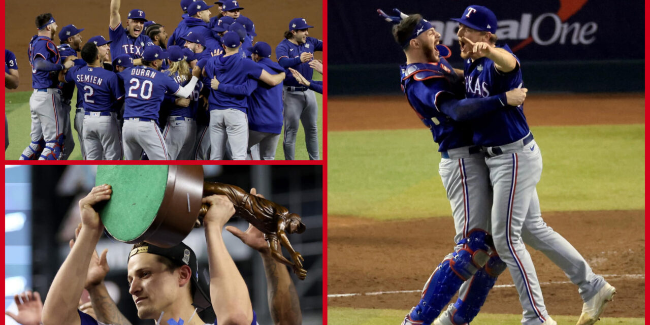 Rangers ganan la Serie Mundial por 1ra vez; blanquean 5-0 a Diamondbacks