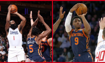 Liderados por Randle y Barrett, los Knicks derrotan 111-97 a los Clippers en el debut de Harden