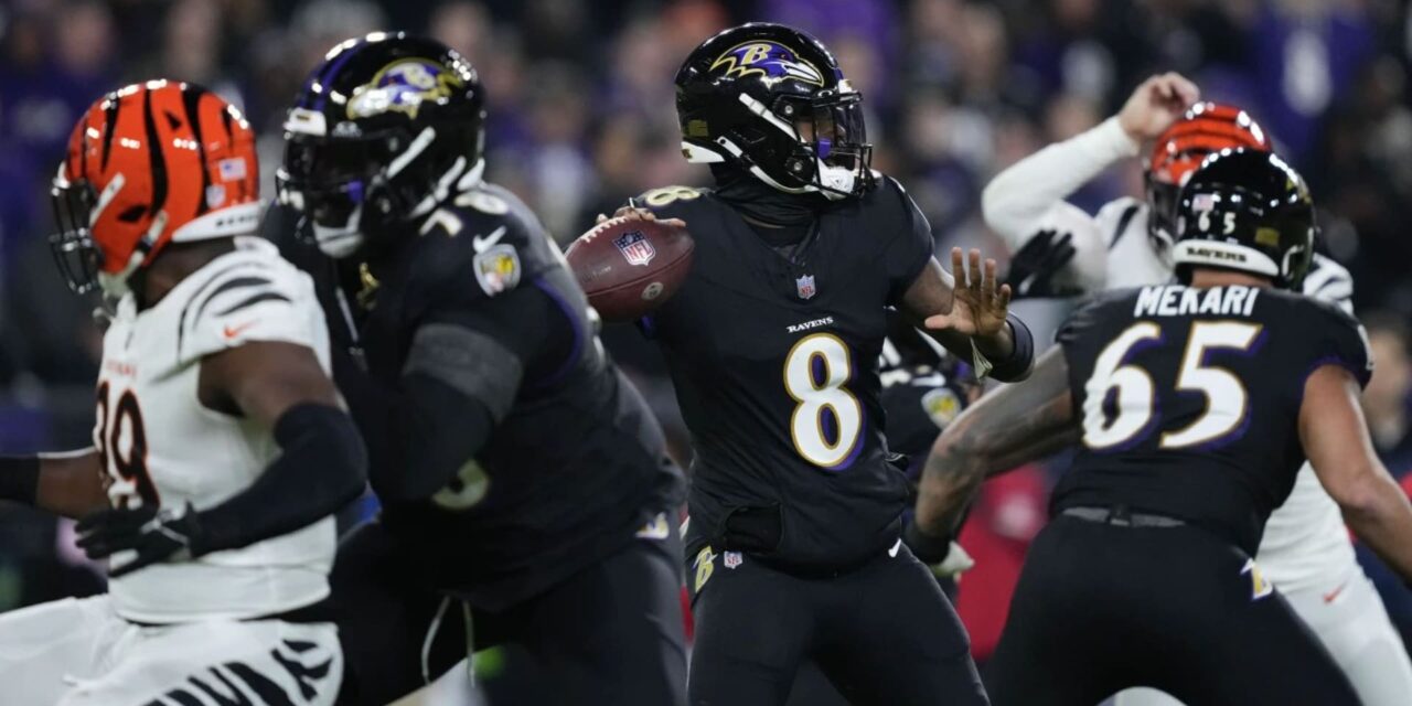 Ravens derrotan 34-20 a Bengals, que pierden a Burrow por lesión