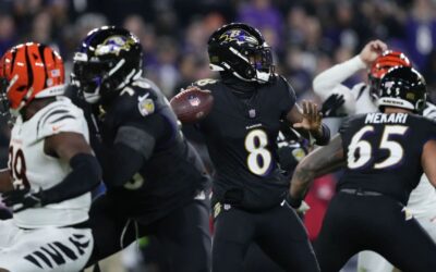 Ravens derrotan 34-20 a Bengals, que pierden a Burrow por lesión