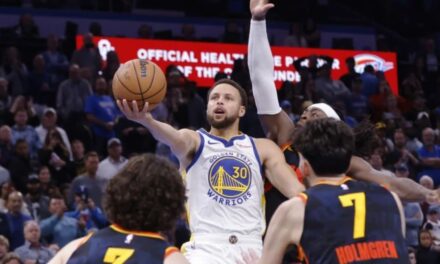 Curry aporta 30 puntos y enceste agónico; Warriors superan 141-139 a Thunder en In-Season