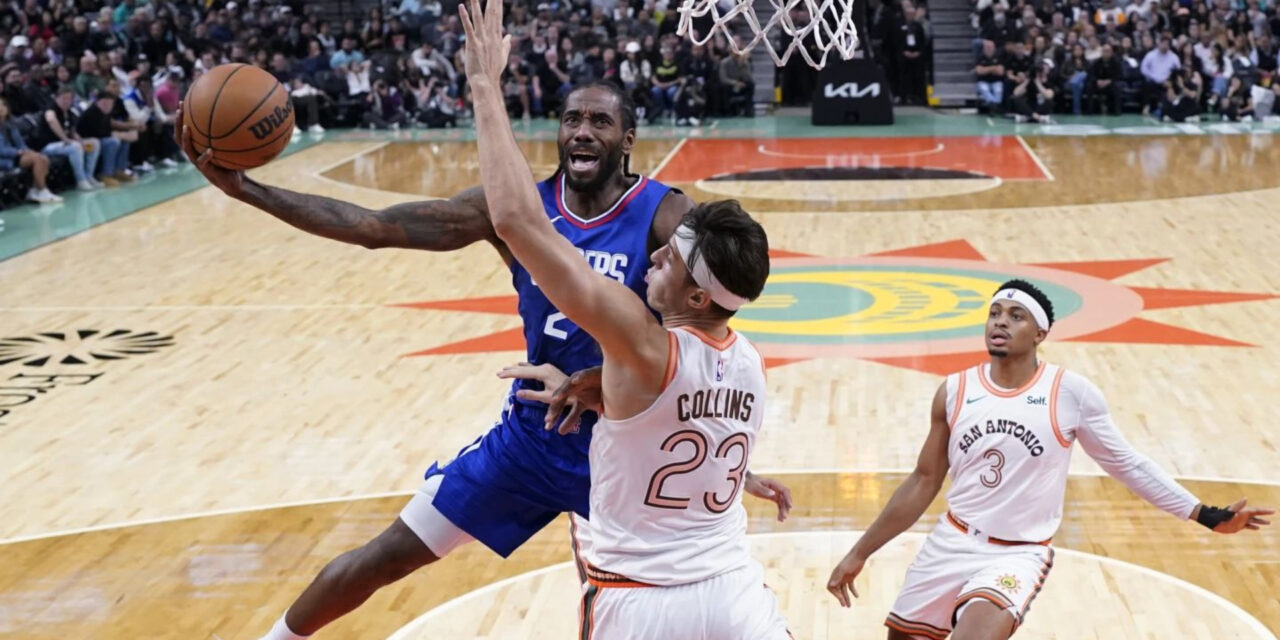 Clippers arrolla 124-99 a Spurs que ligan su novena derrota consecutiva