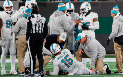Jaelan Phillips se desgarra el tendón de Aquiles y es baja lo que queda del año en NFL
