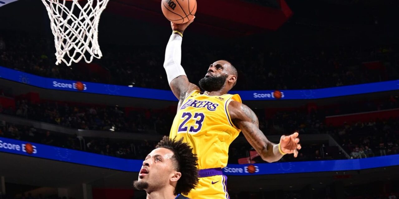 Lakers se aprovechan de los débiles Pistons para recuperarse y ganar por 133-107