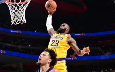 Lakers se aprovechan de los débiles Pistons para recuperarse y ganar por 133-107