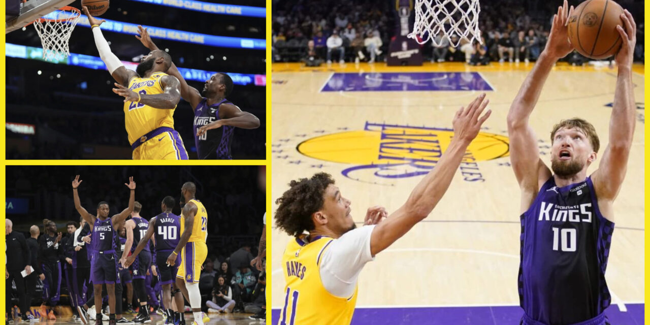 Kings se sobreponen a triple doble de LeBron y vencen 125-110 a Lakers