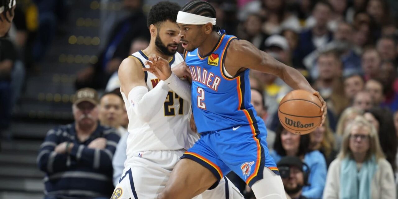 Con 40 puntos de Gilgeous-Alexander, Thunder corta racha de 6 triunfos a Nuggets