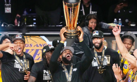 Lakers conquistan la Copa NBA al vencer 123-109 a Pacers