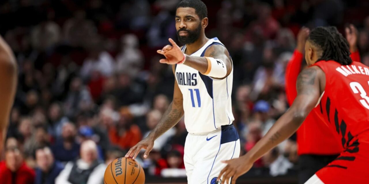 Irving se lesiona un pie y Doncic guía a Mavericks a triunfo sobre Blazers