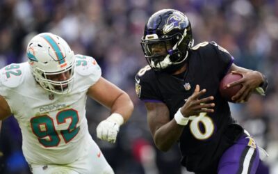 Con actuación de MVP de Lamar Jackson, Ravens aplastan 56-19 a Dolphins