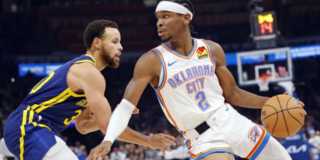 Gilgeous-Alexander mete 38 puntos para que el Thunder gane a los Warriors, 138-136 en la prórroga