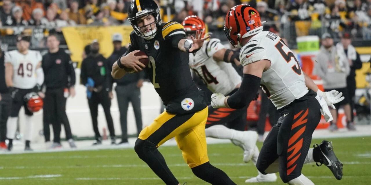 Steelers cortan racha de 3 partidos sin ganar; vencen 34-11 a Bengals