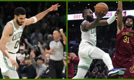 Tatum y Brown conducen a Celtics a victoria sobre Cavs, para seguir invictos en Boston