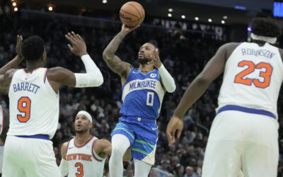 Bucks siguen su camino perfecto en la Copa de la NBA; superan a Knicks y avanzan a semis