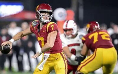 Miller Moss QB de USC lanza 6 pases de touchdown, récord del Holiday Bowl, en victoria contra el No. 16 Louisville
