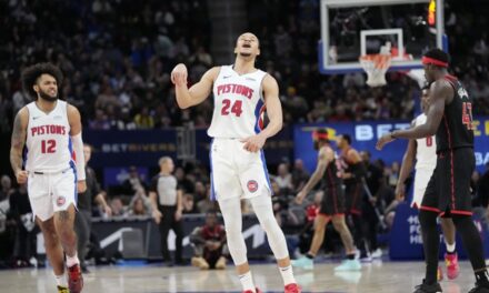 Pistons superan a Raptors y cortan racha récord de 28 derrotas