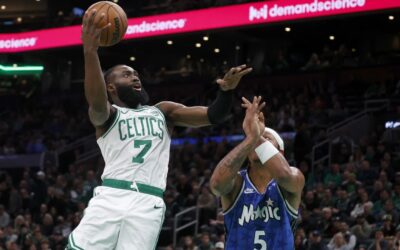 Jaylen Brown lleva a los Celtics al triunfo 114-97 sobre el Magic para un inicio de 14-0 en casa