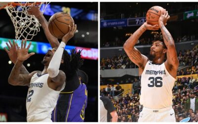 Smart atina 8 de los 23 triples de Grizzlies, que derrotan a Lakers