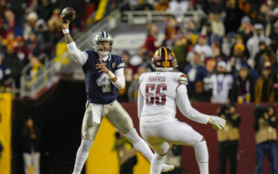 Dak Prescott y los Cowboys ganan el Este de la Nacional al vencer 38-10 a Commanders