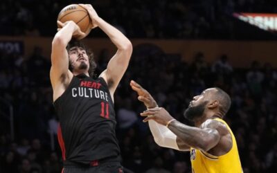 Jaime Jáquez Jr. anota 16 puntos y el Heat vence en el último cuarto 110-96 a los Lakers