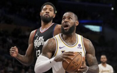 LeBron James anota 25 puntos y los Lakers frenan a los Clippers 106-103 para cortar su mala racha