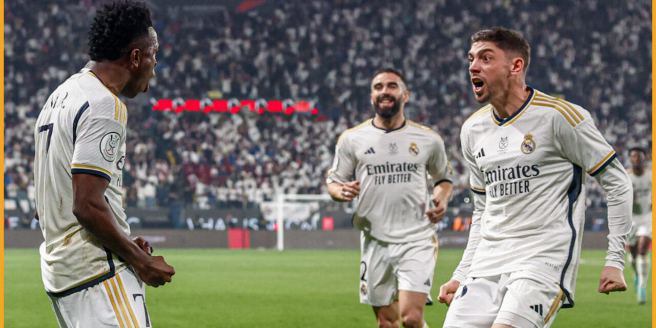Vinícius y Rodrygo dan al Real Madrid su decimotercera Supercopa de España (4-1)