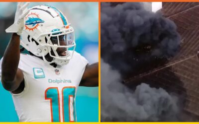 Bomberos combaten un gran inciendio en la casa de Tyreek Hill, WR de Dolphins
