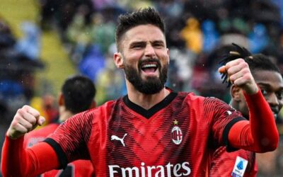 Un goleador Giroud ayuda al Milan a vencer 3-0 al Empoli en la Serie A