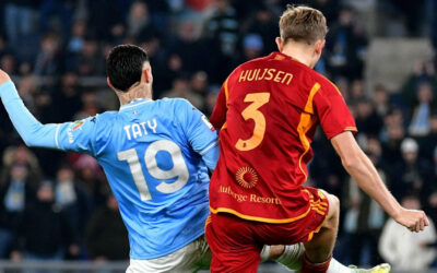 Lazio somete 1-0 a Roma en un tenso derbi para alcanzar las semis de la Copa Italia