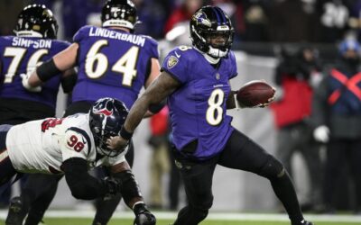 Jackson y Ravens doblegan 34-10 a Texans y avanzan a final de la Americana