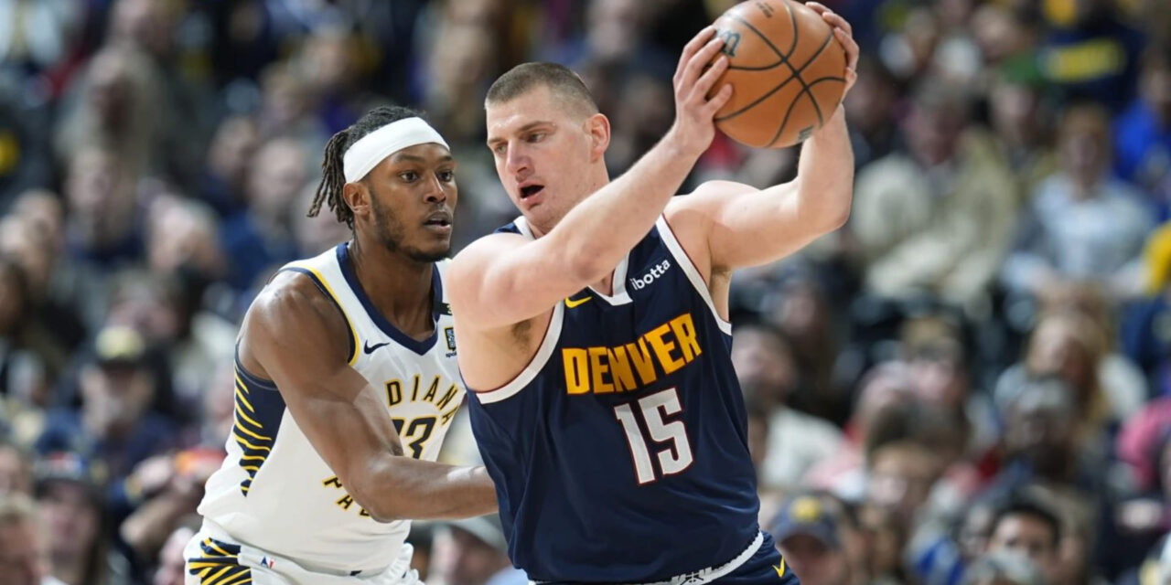 Jokic comanda ofensiva balanceada de Nuggets en triunfo 117-109 sobre Pacers