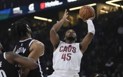 Donovan Mitchell brilla con 45 puntos en París. Cavaliers vencen 111-102 a Nets